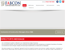 Tablet Screenshot of fabconcontractors.com